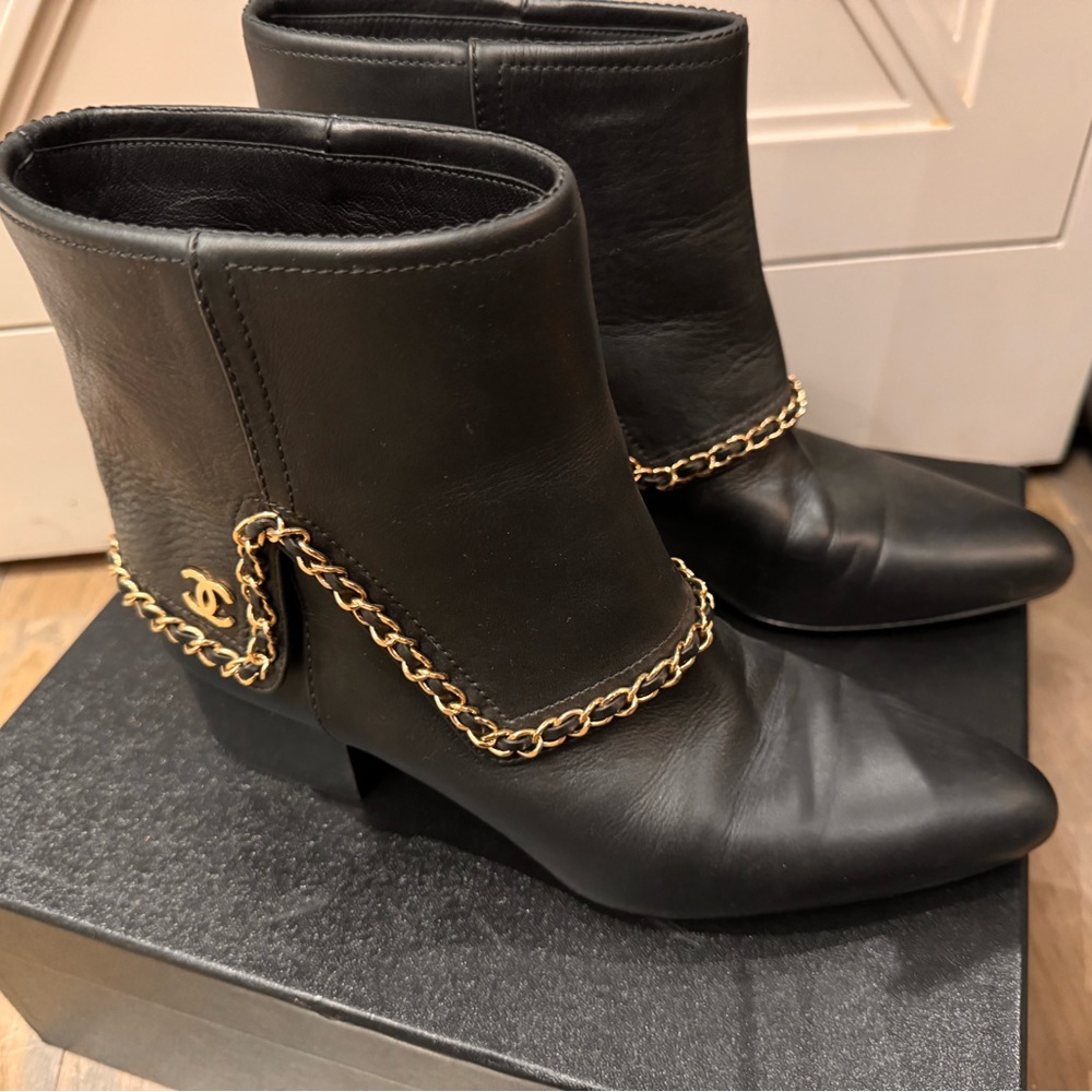 Chanel Black Boots
